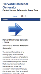 Mobile Screenshot of harvardreferencegenerator.com